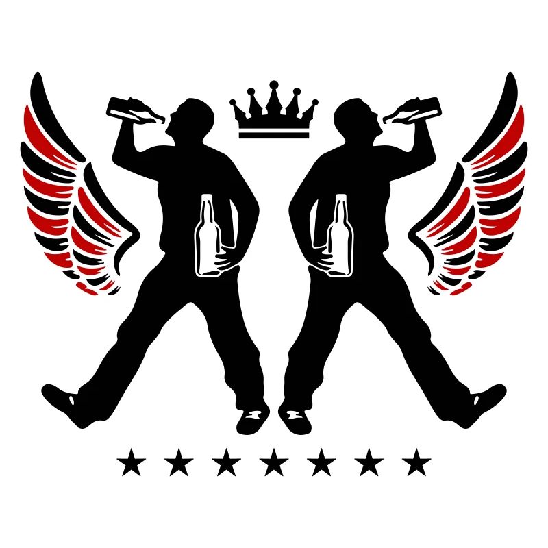 Drinking Bier Silhouette