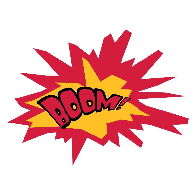 boom text fire flame hot tnt dynamite explode