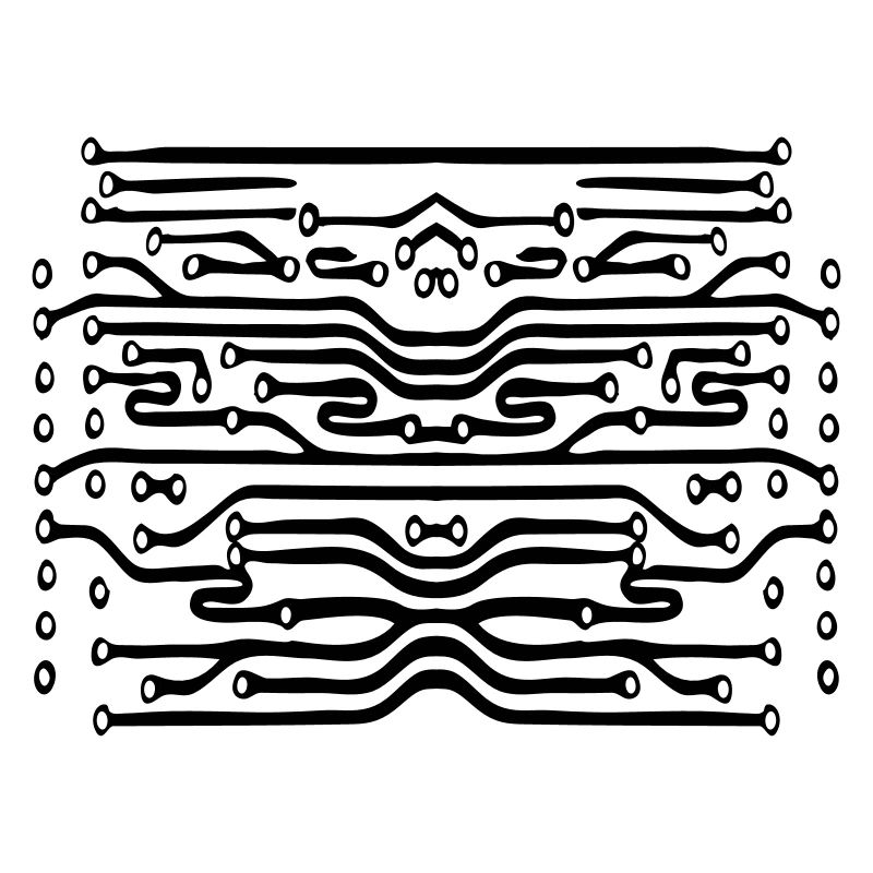 design lines microchip disk pattern cool lines