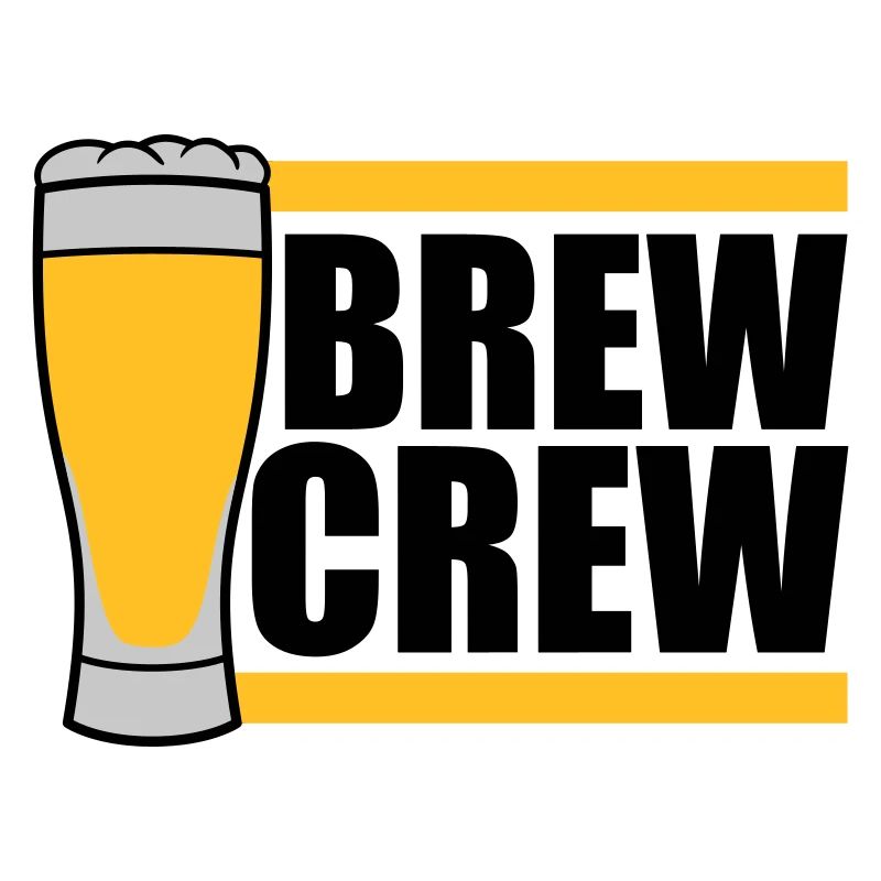 Bierglas Brew Crew Spruch