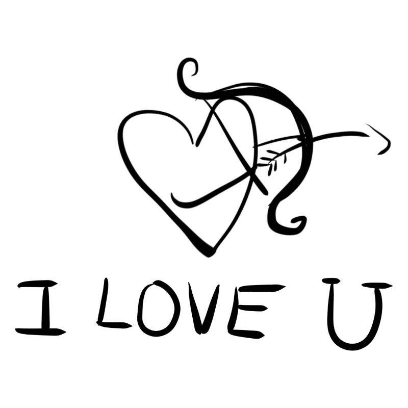 bogen schießen pfeil herz ich liebe dich