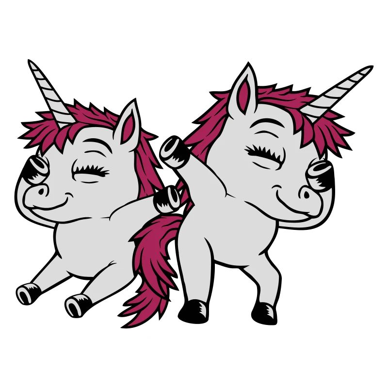 2 Dabbing dancing unicorns