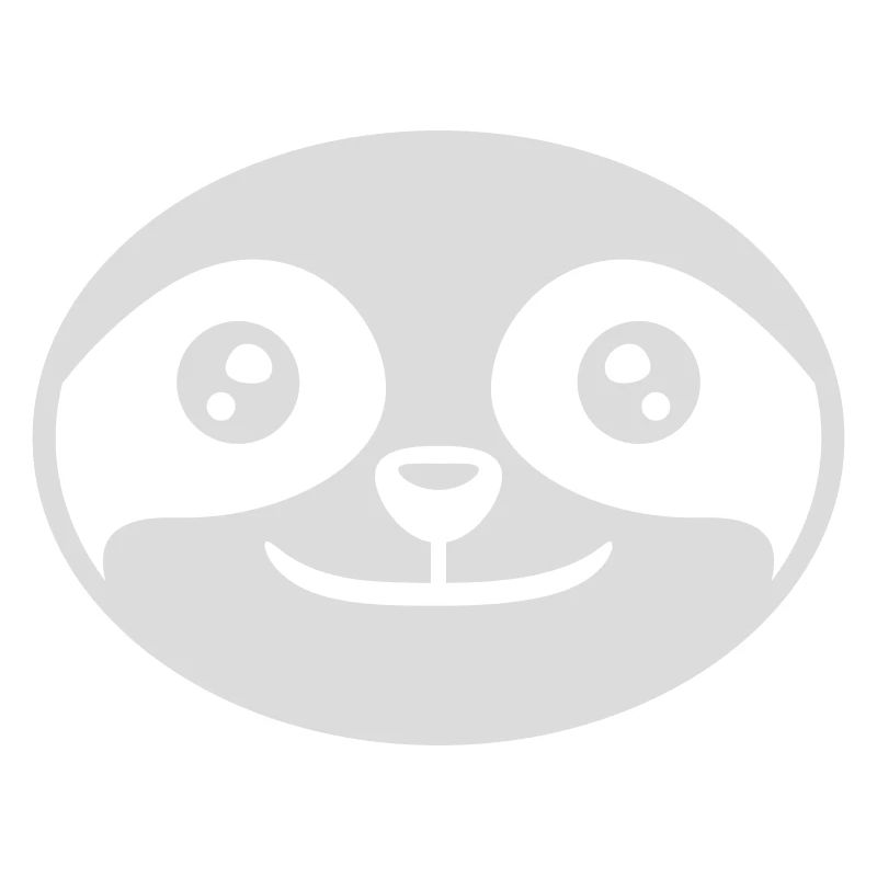 Head round sloth face