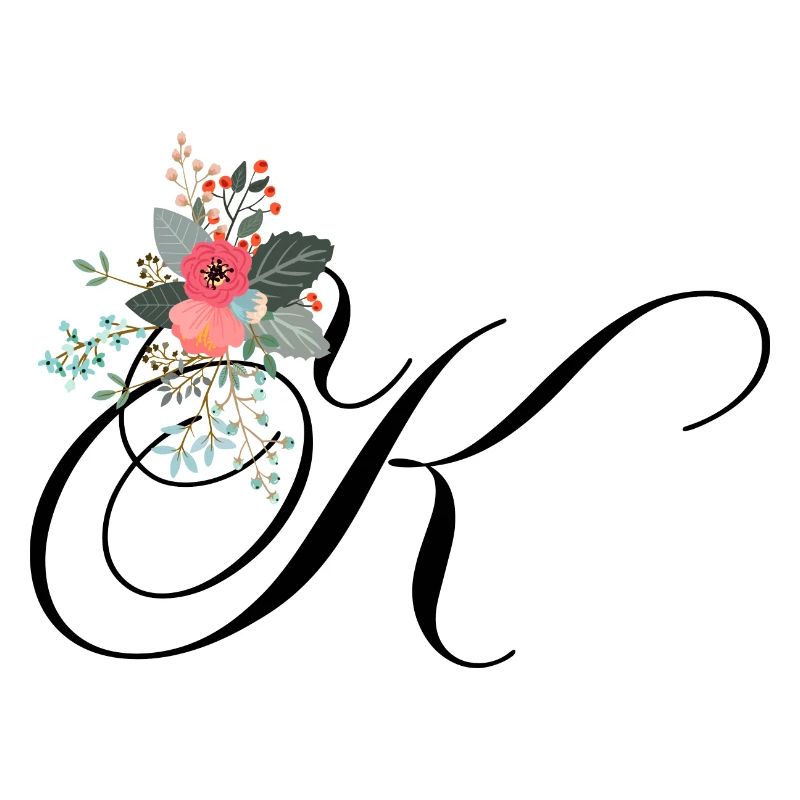 Lettre k fleuris