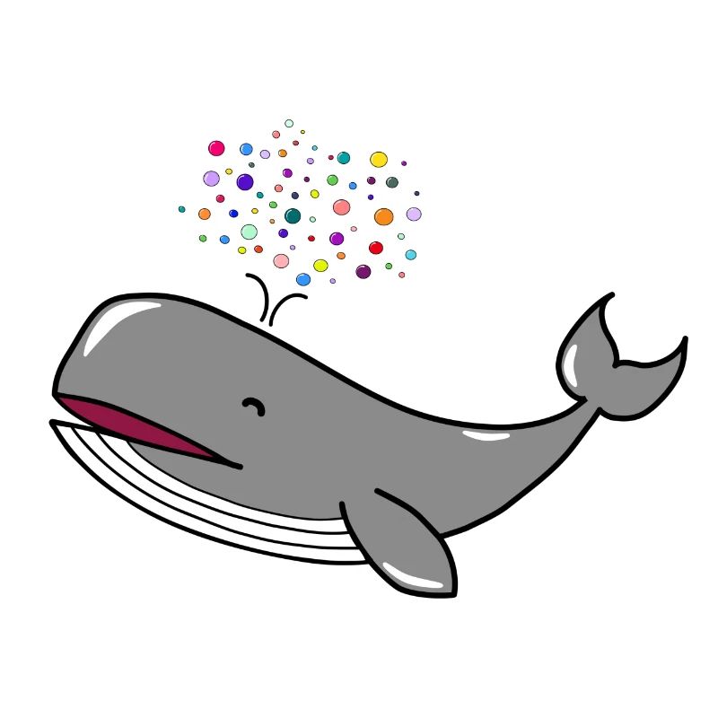 Baleine heureuse Bulle Baleine heureuse Baleine heureuse