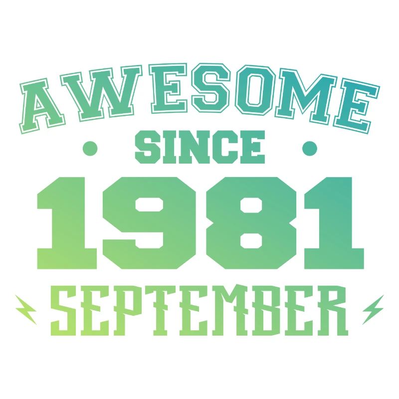 September 1981 Birthday Gift September 1981