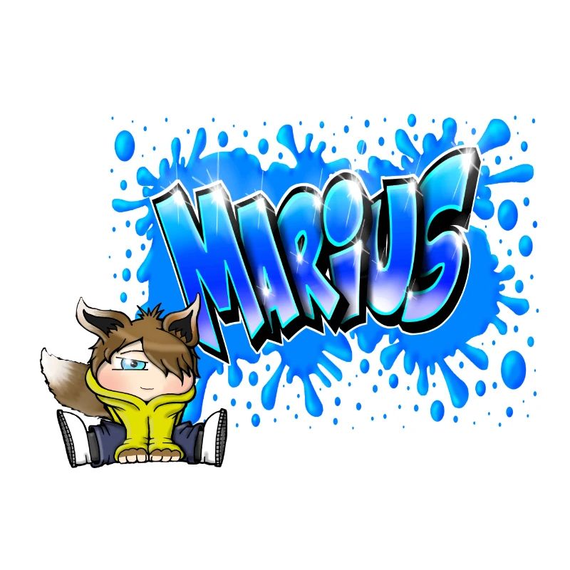 MARIUS GRAFFITI NAME PRINT