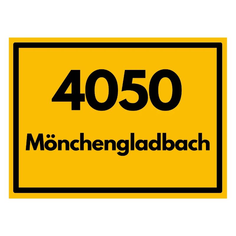 Panneau de lieu - puis ancien code postal 4050 MÖNCHENGLADBACH