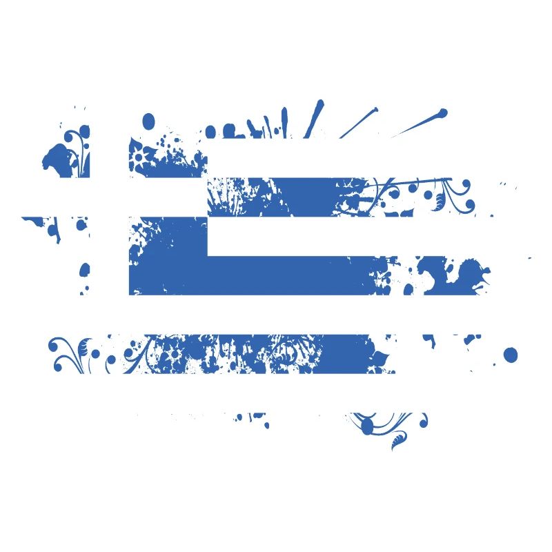 Greece Flag Blobs Athens Crete Kos Hellas