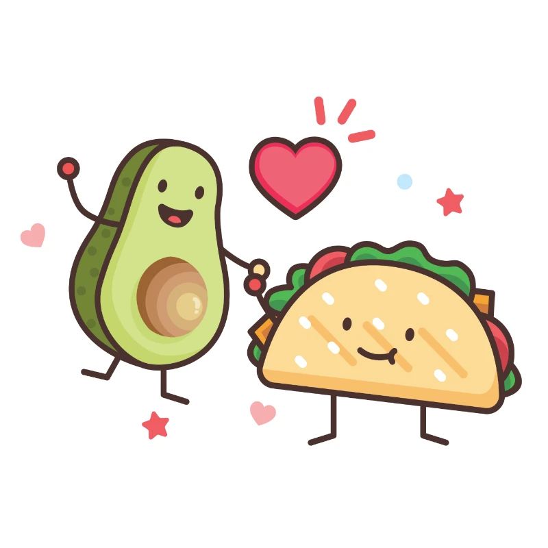 Avocado Taco Liebe Mexikanisch Geschenk 005-022