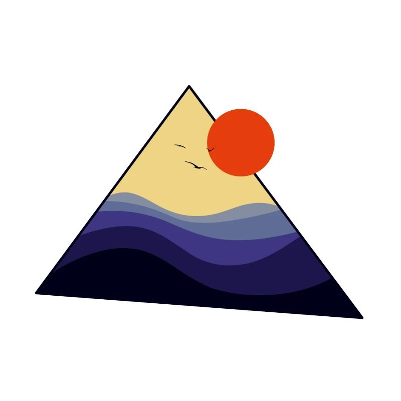 Triangle Coucher de soleil