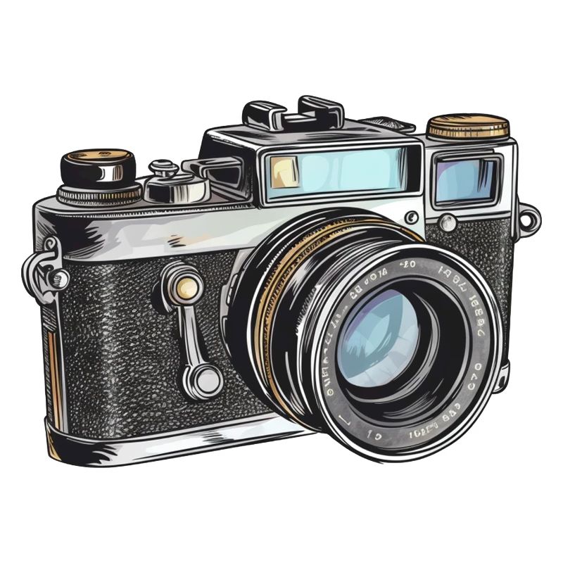 Dessin rétro de caméra