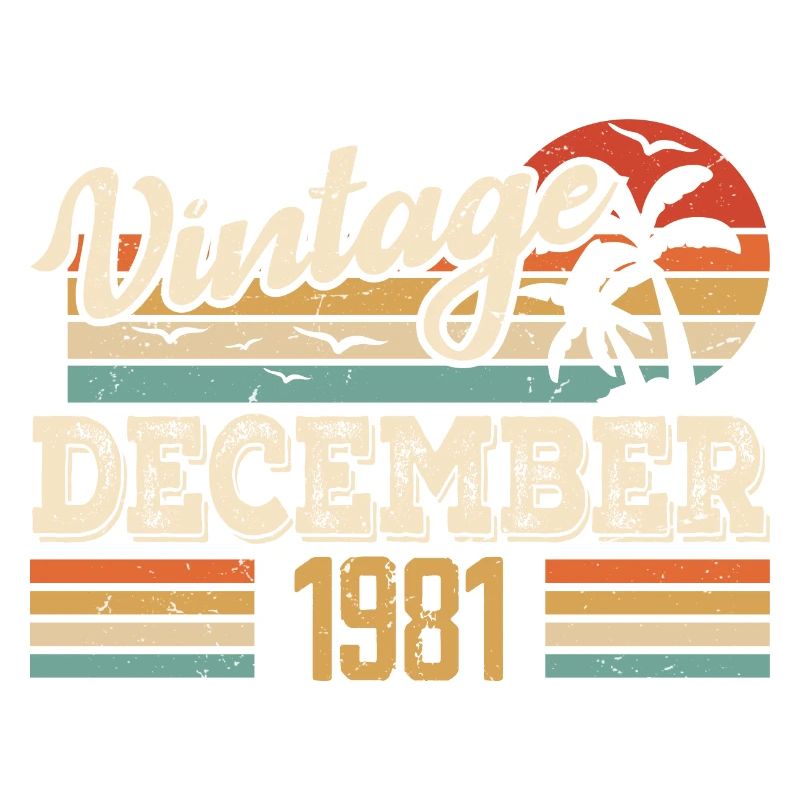 Dezember 1981 Vintage Retro Geburtstagsgeschenk