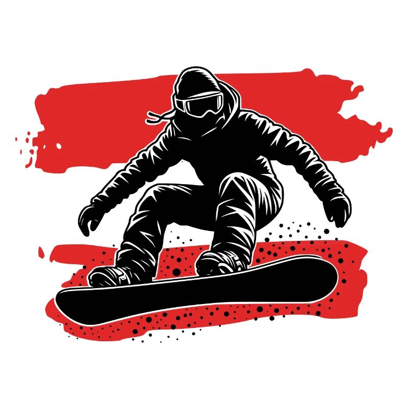 Austria Flag Snowboard