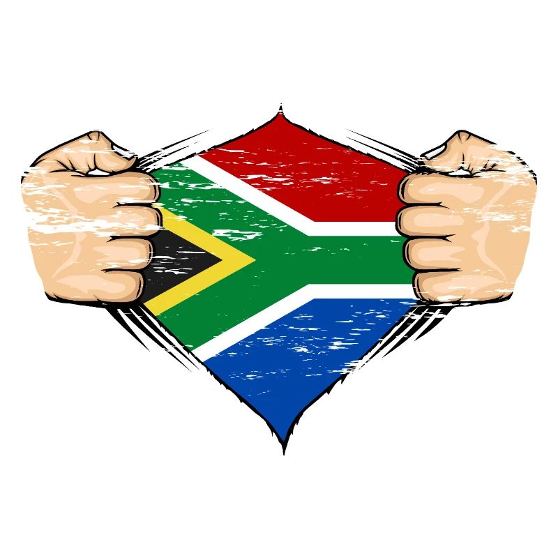 Drapeau de l’Afrique du Sud utilisé