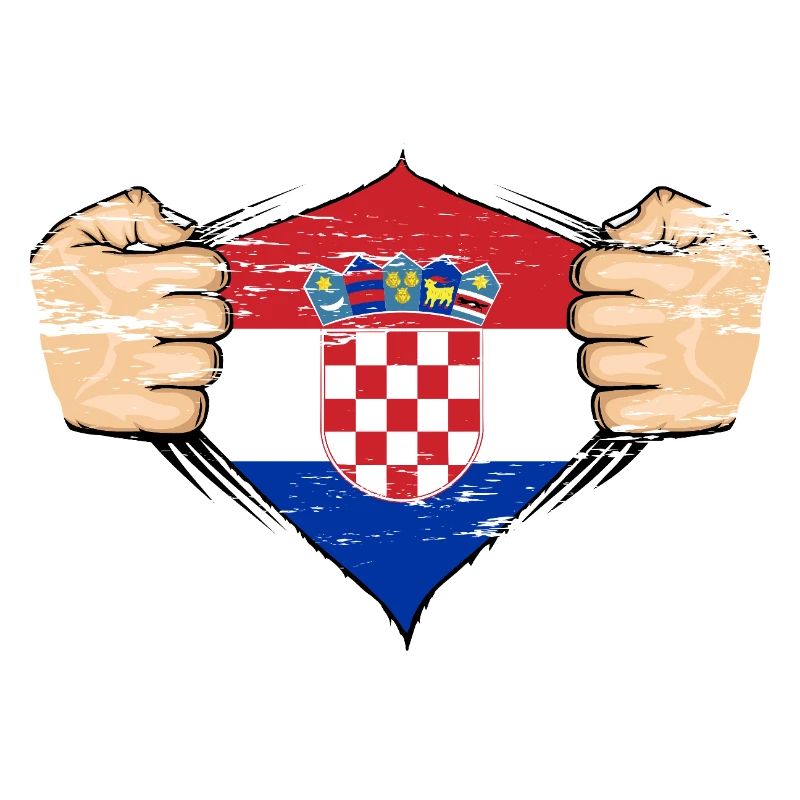 Drapeau de la Croatie utilisé