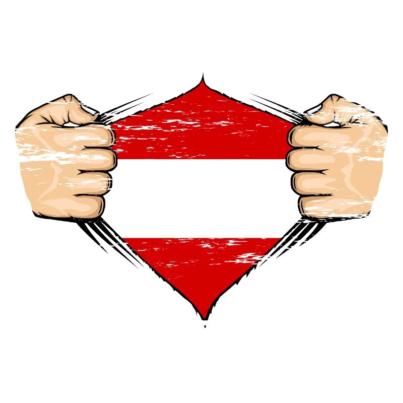 Design du drapeau autrichien utilisé