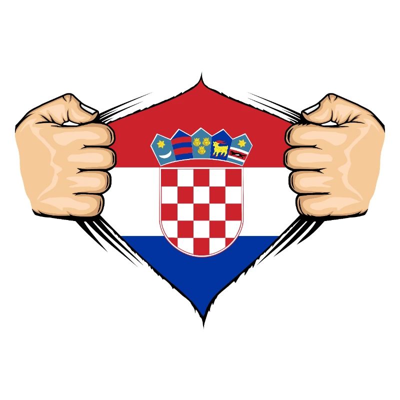 Conception du drapeau de la Croatie