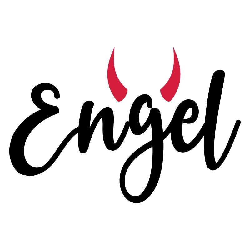 Kleiner Engel + Teufel Hörner launisch lieb frech