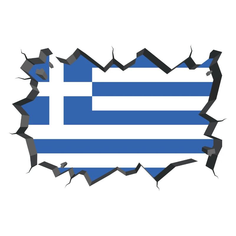 Grèce Drapeau Hellas Drapeau Athènes Crète Kos