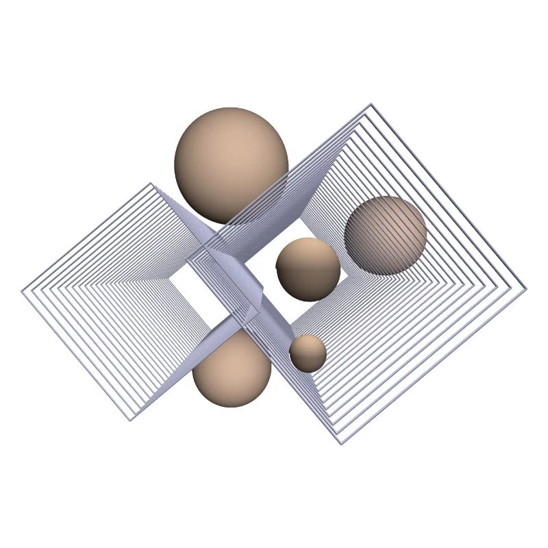 beige and 3D
