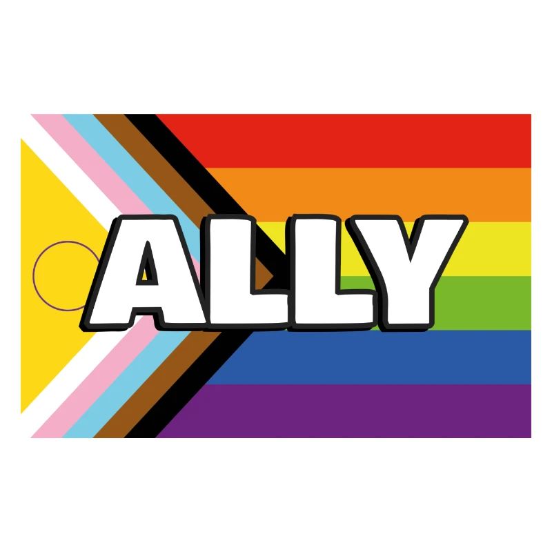 Pride Ally Inclusive Pride Progress Flag