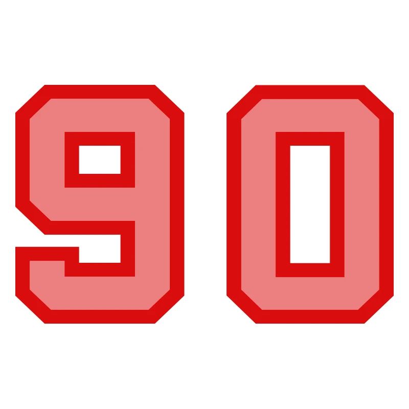 Cool Retro Retrostyle Jersey Number Back Number