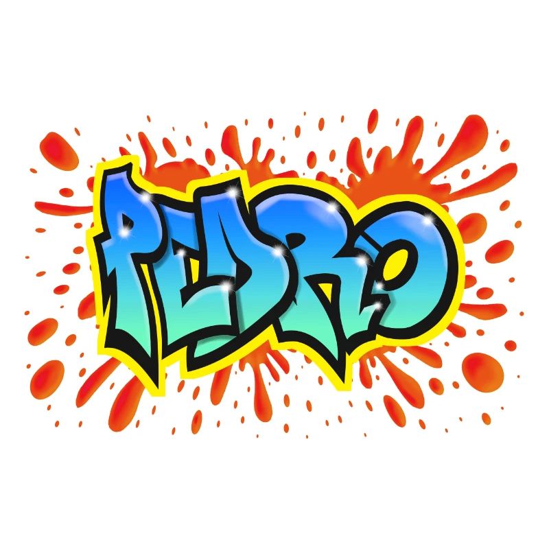 PEDRO graffiti name sweatshirt cap teeshirt
