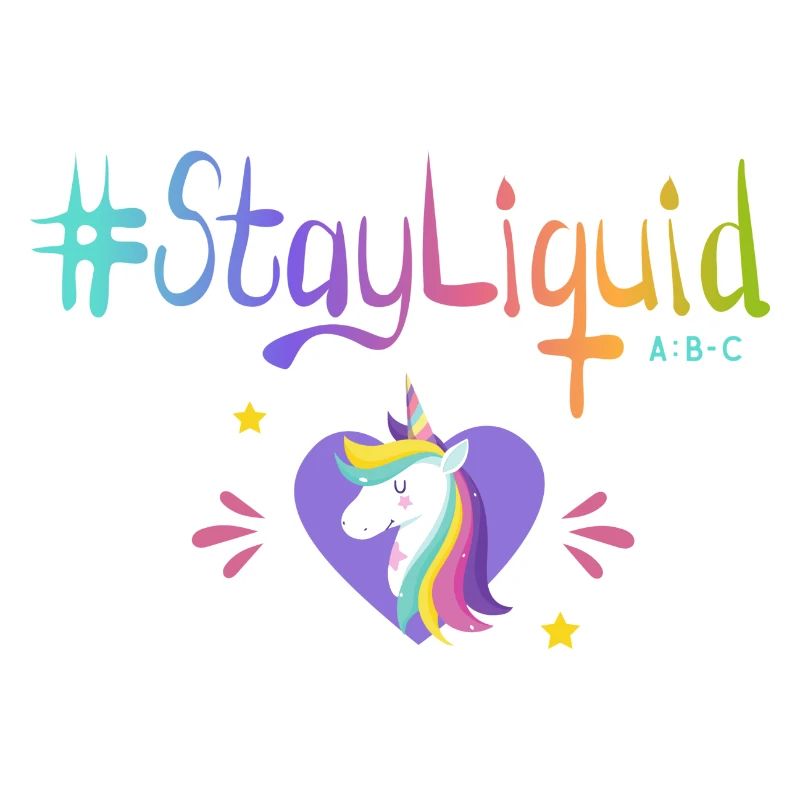 #Stayliquid Einhorn-Herz