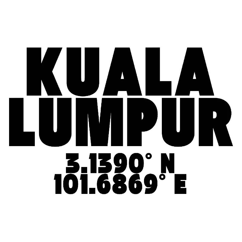 Kuala Lumpur - Conception avec coordonnées