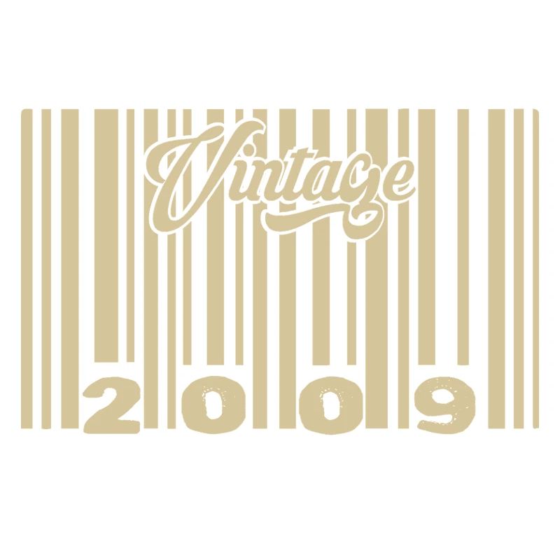 vintage 2009 Code barre 2009: Année 2025.