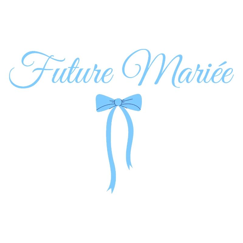 Future mariée noeud bleu