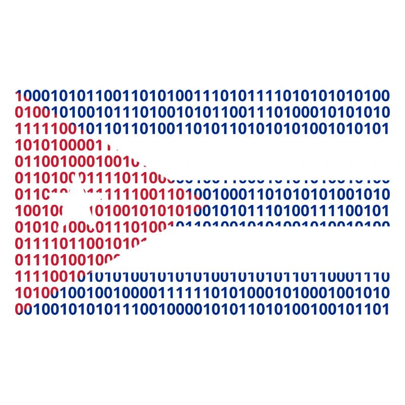 Cuba Flag Binary Code Bit Bytes Binary Computer Science PC
