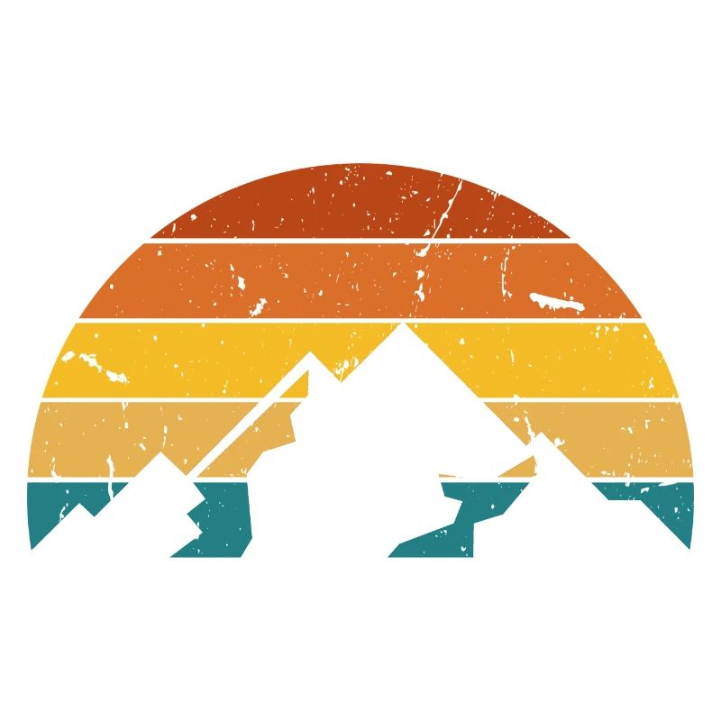 Retro mountain