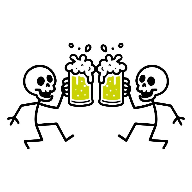 Skeleton Beer Funny