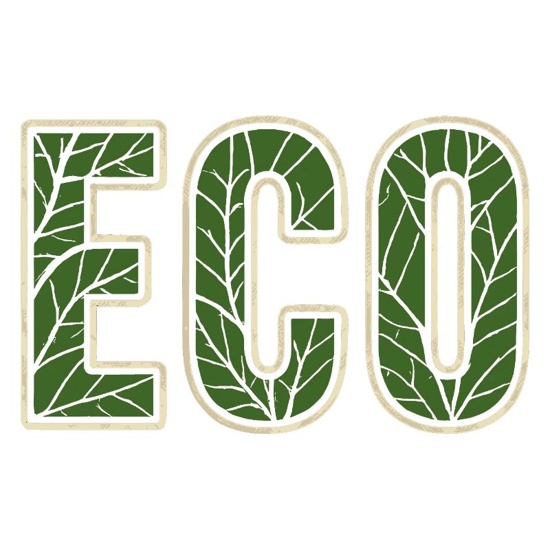 ECO Leaf Pattern Environmental Awareness Naturefriends