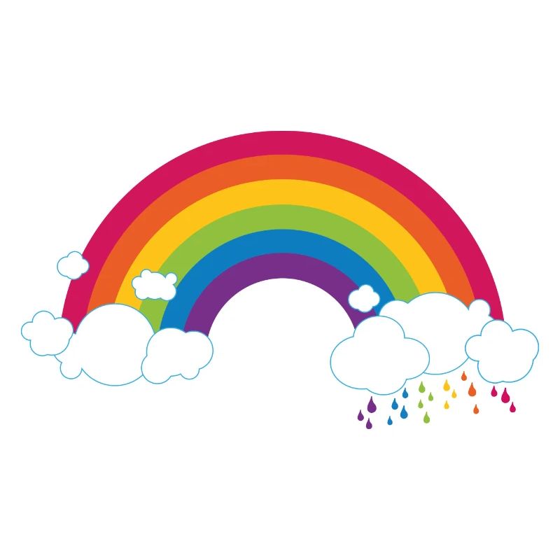 Regenbogen mit Wolke