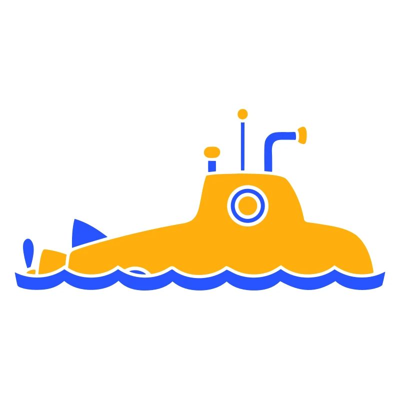 Surfaced Submarine Water Surface Dive