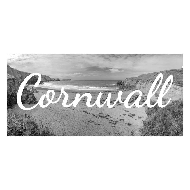 Lettrage rétro à Cornwall en Angleterre