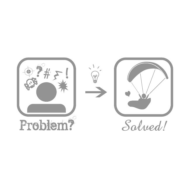 Problem solved grau