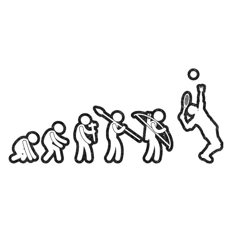 Evolution Tennis White Grunge