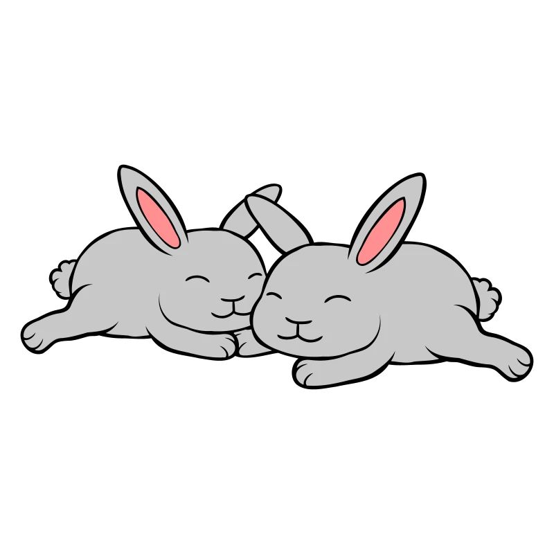 2 lapins amoureux