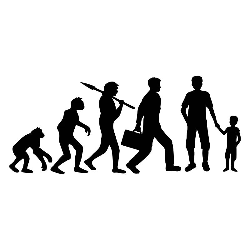 Sohn Papa Evolution Kind