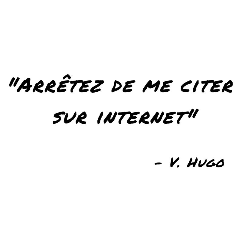 arrêtez de me citer