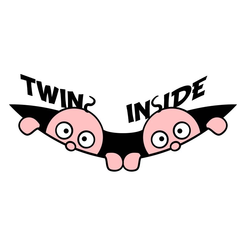 Twins Inside Zwillinge 2 Babys Schwanger Bauch