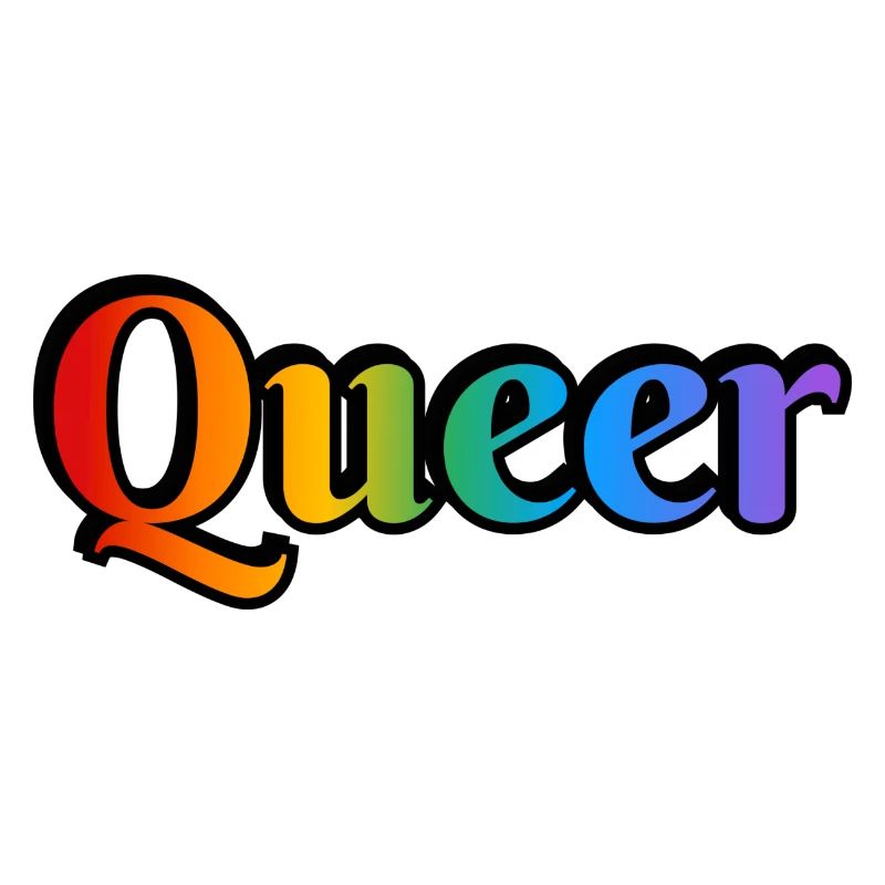 Queer Rainbow Text