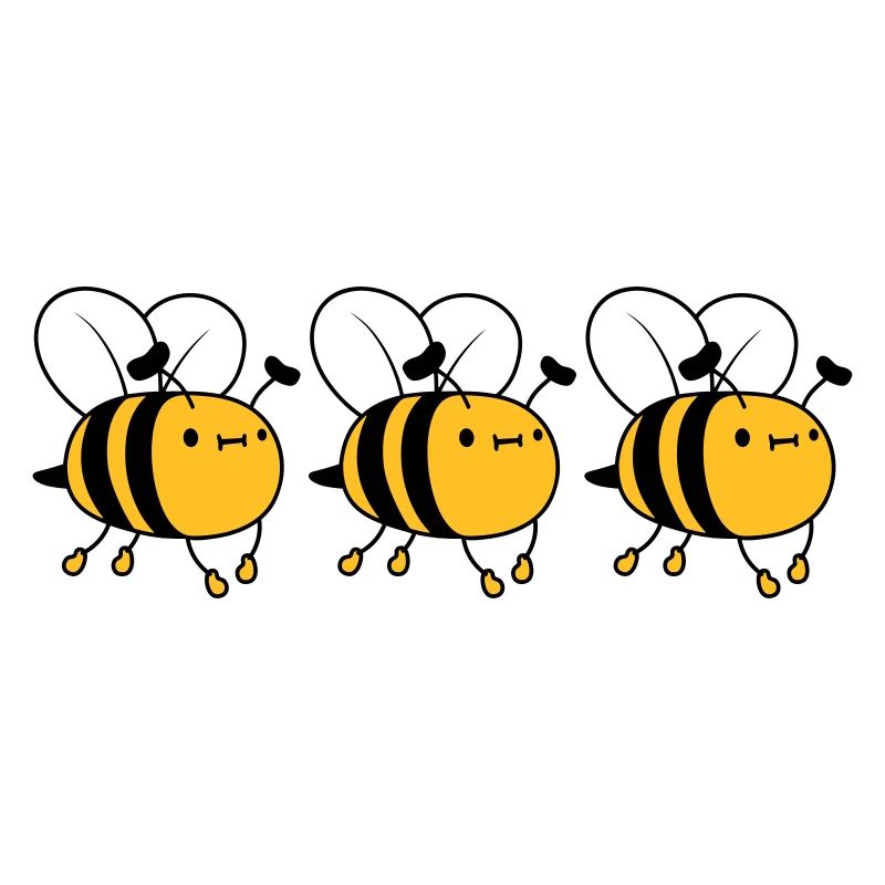 3 abeilles occupées