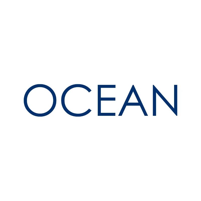 Logo de conception de lettrage de l’océan Mer