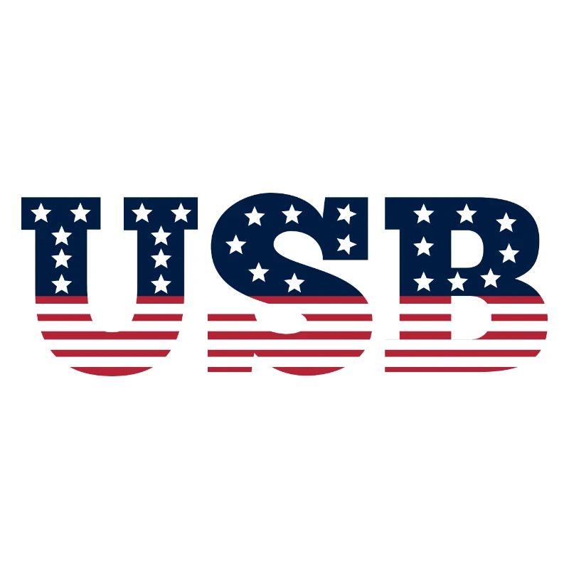 USB Amerka Flag Computer Satire Humor
