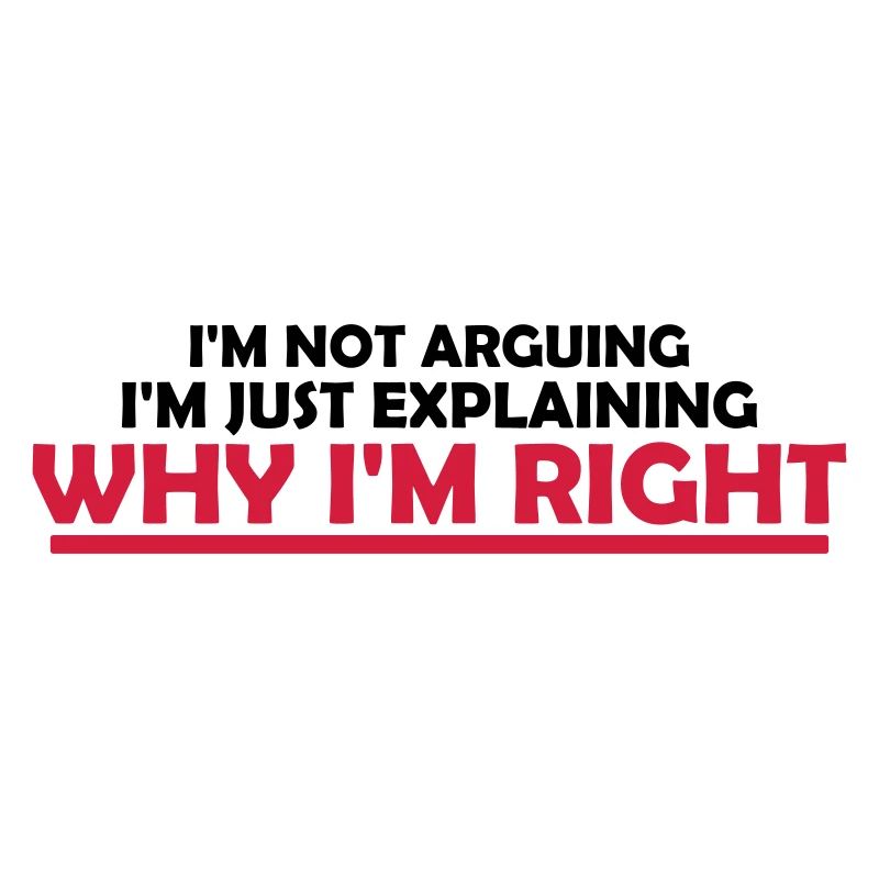 I m not arguing